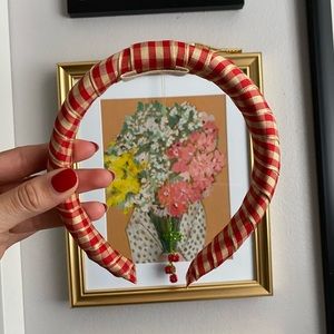 Lelet NY Picnic Petite Padded Headband. Red.